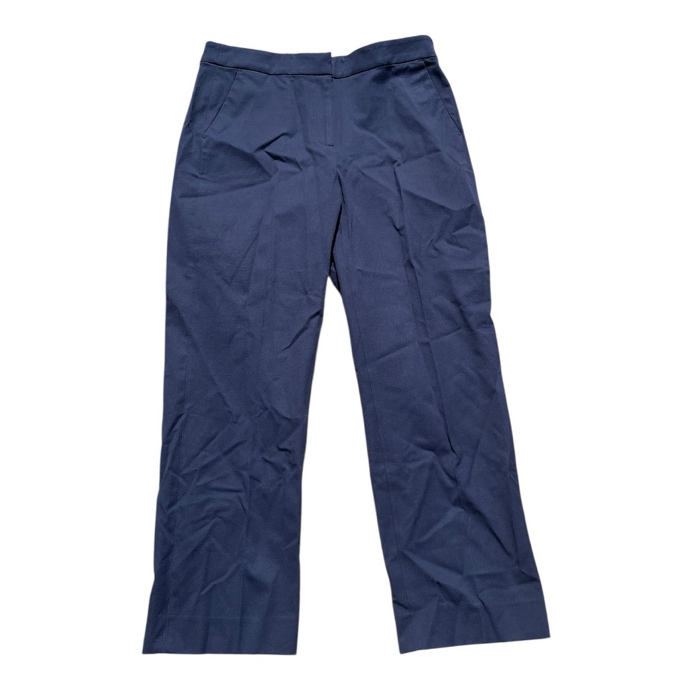 NWT J.CREW Kate Straight-Leg Navy Pant In Bi-Stretch Cotton Blend - Picture 3 of 7